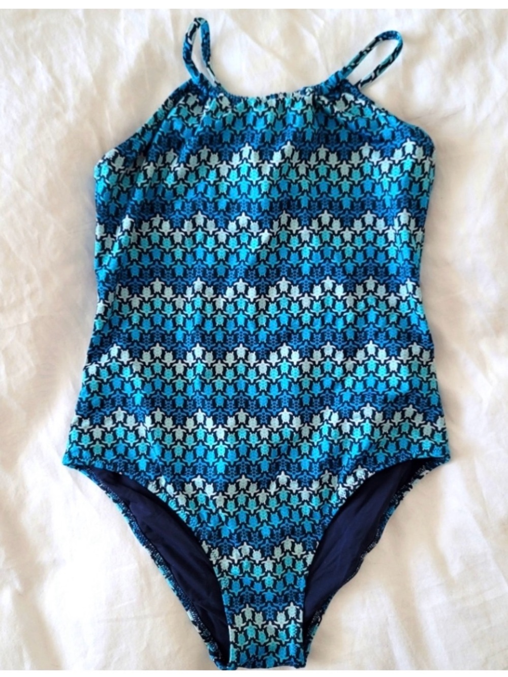 Vilebrequin Girls' Blue Geometric One-Piece Swimsuit